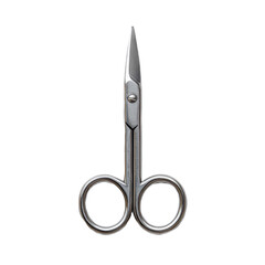 Stainless Steel Manicure Scissors Top View PNG