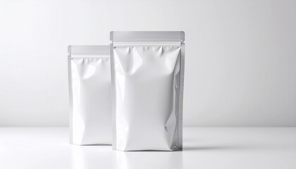 Stand Up Pouch Mockup for Food Packaging
