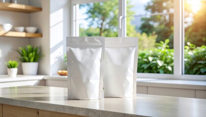 Stand Up Pouch Mockup for Food Packaging