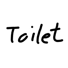 Toilet Sign Hand Drawn Icons Cartoon , WC , Restroom , Sign Icons