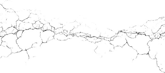Black cracked texture pattern on white background abstract broken 1