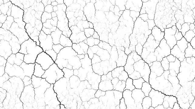 Black cracked texture on white background abstract pattern 2