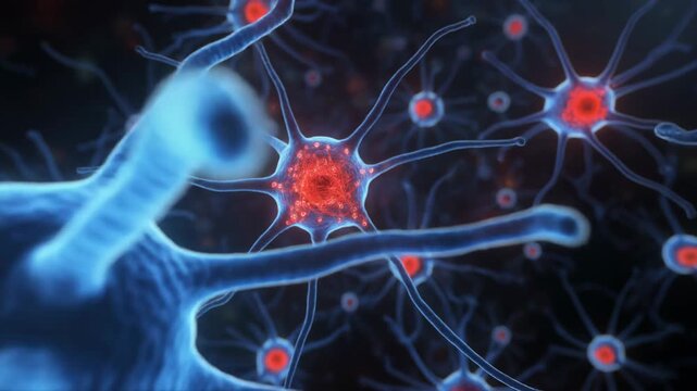 3D Animation of Traveling Through a Degenerating Neuron Network