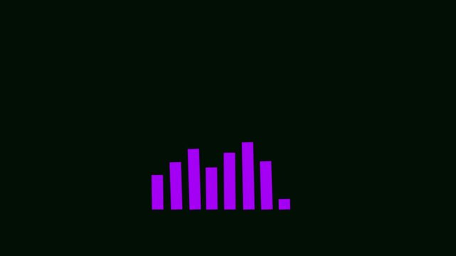Abstract increasing arrow business graph icon animation.Business Financial Growing Business Income. mohicstion grap. 