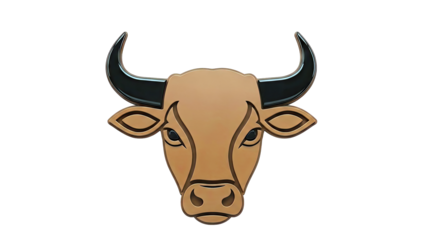 Stylized Bull Head Logo