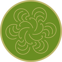 abstract floral design