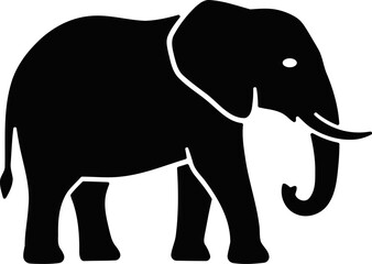 Silhouette of an elephant