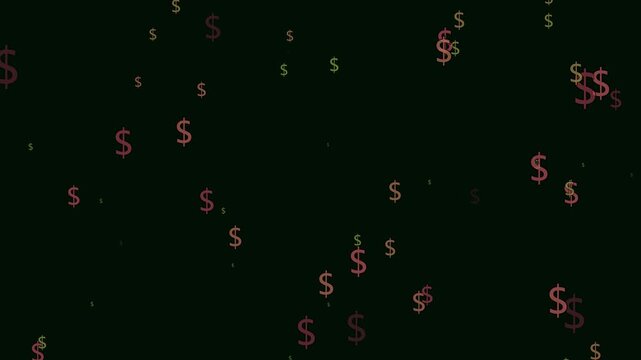 Animated Dolar business graph chart .Animated business graph icon with dolar sing. business graph chart with grid lines background video.