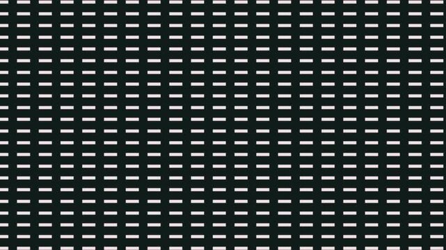 A slow-motion vertical animation showcases a grid of black squares. black and white squares background