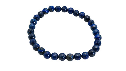 ラピスラズリ ブレスレット　マクロ撮影　背景透過