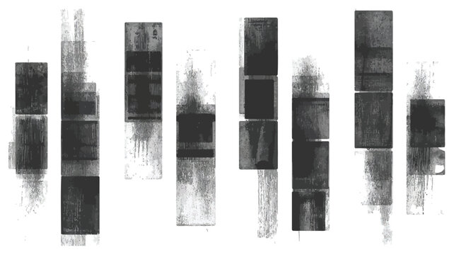 Abstract grunge texture with stacked rectangles