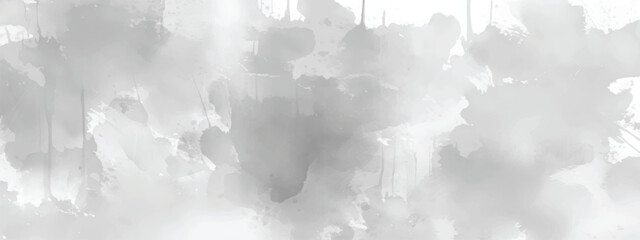 Monochrome Cloud Inspired Abstract Background with Ink Wash Style