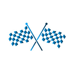 Flag sport icon design template