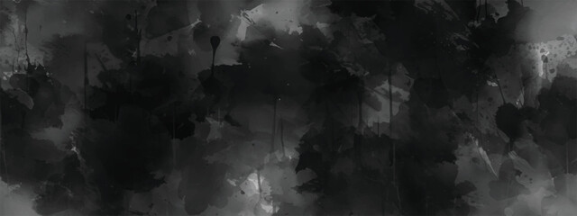 Ethereal Ink Wash Abstract Background with Flowing Cloudy Shapes