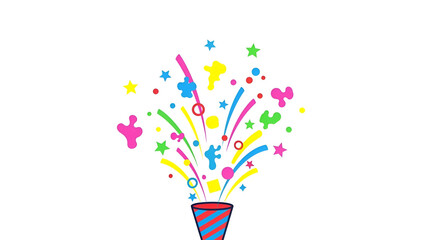 Colorful firework display