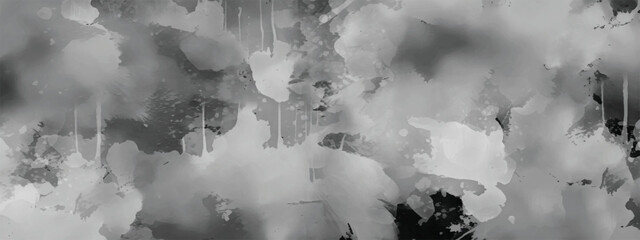 Moody Abstract Fog Background with Ink Splashes and Atmospheric Tone