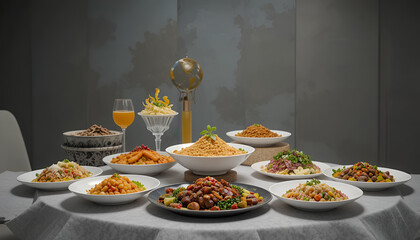 table setting for christmas