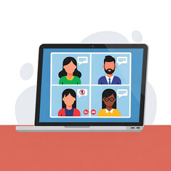 Virtual meeting in progress