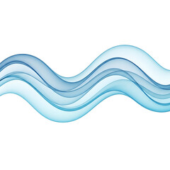 Abstract blue waves