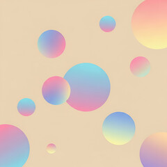 Colorful gradient bubbles
