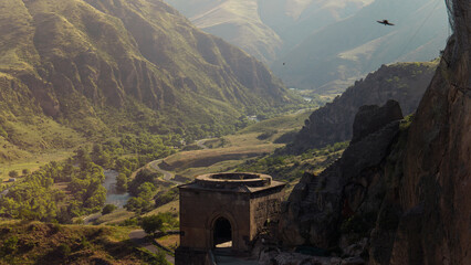 View from Vardzia cave town in Georgia © Юрий Крылов