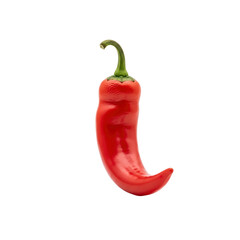 Red Chili Pepper isolated on Transparent Background