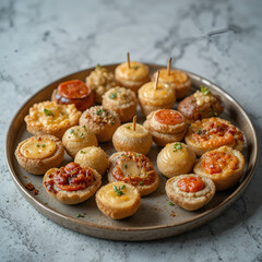 bruschetta with tomato and basil