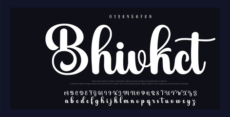 signature Font Calligraphy Logotype Script Brush Font Type Font lettering handwritten 