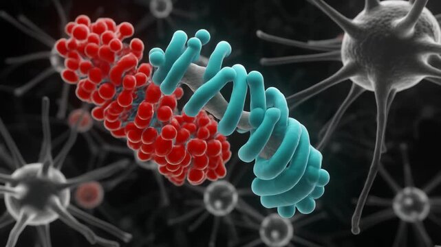 3D Animation of Prion Propagation and Conversion Process