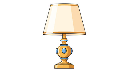 Classic table lamp with a warm light, perfect for ambient lighting and home decor
