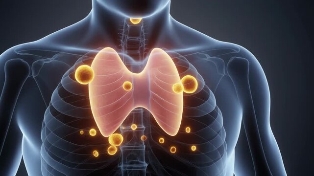 3D Animation of Human Thymus Gland and Immune System Components