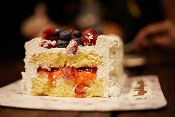 Birthday cake and candles