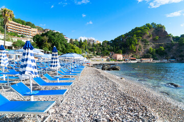 Taormina beach, Sicily Italy