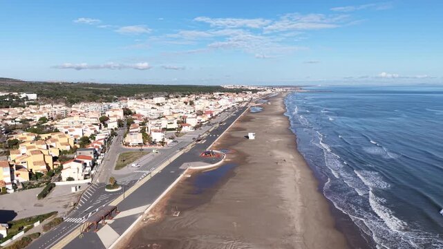 Narbonne plage dans l'Aude en Occitanie (France)