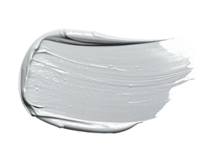 Thick, grey paint smear on dark background