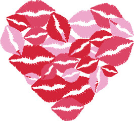 Valentine Heart Png, Valentine Kiss Png