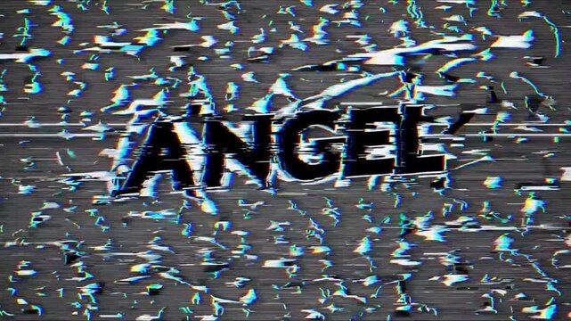 Abstract digital glitch noise background with heavy distortion