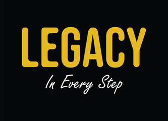 Black History Month T-Shirt Typography Design Celebrating Legacy and Heritage