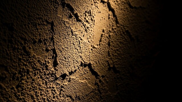 Close-up of cracked dry earth surface.