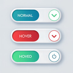 vector web buttons