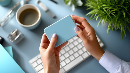 Faceless remote worker decluttering digital workspace, deleting outdated files, organizing cloud folders, refreshing minimalist desktop, productivity mental clarity , with copy spa