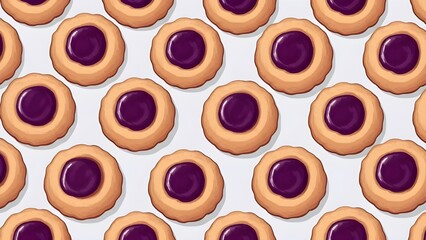 ブルーベリージャムのクッキーの壁紙