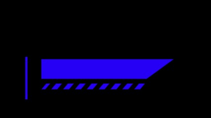 Modern blue geometric lower third animation with sleek stripes and dynamic motion, perfect for corporate video titles or broadcast news headers. - Powered by Adobe