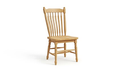 Classic wooden chair with high back