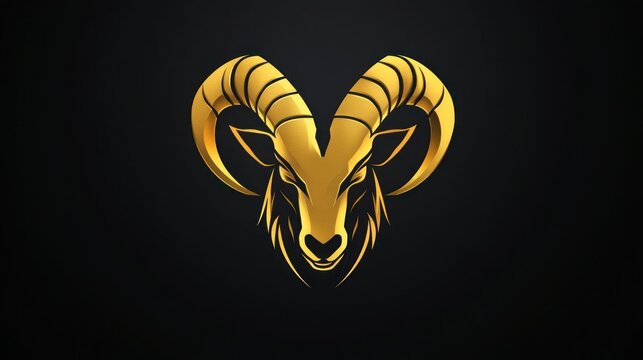 Golden Ram's Head Design