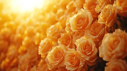 Golden rose profusion