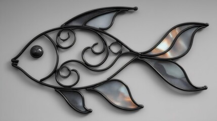 vector illustration of an abstract fish