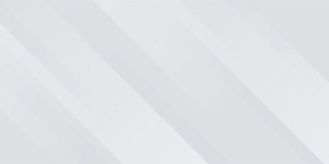 Diagonal grey gradient lines background. Abstract silver stripes wallpaper. Abstract gray tech backdrop. Oblique gris texture for graphic design, poster, banner, flyer, brochure, presentation. Vector