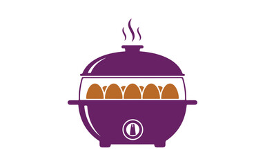 color icon vector of an egg cooker.

