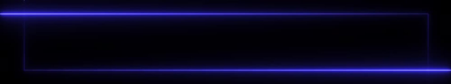 Neon blue and pink saber lines moving in ultrawide resolution, creating a vibrant futuristic light motion effect with glowing trails and smooth energy flow, and neon rectangle frame